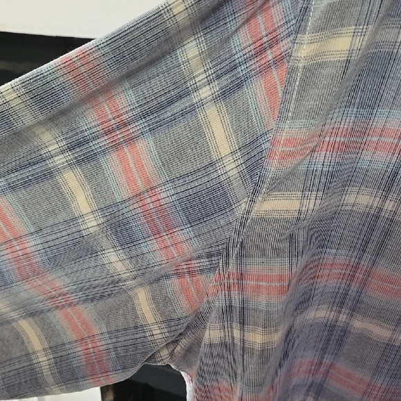 Tommy Bahama Men's Blue and Pink Plaid Shirt - Picture 5 of 11